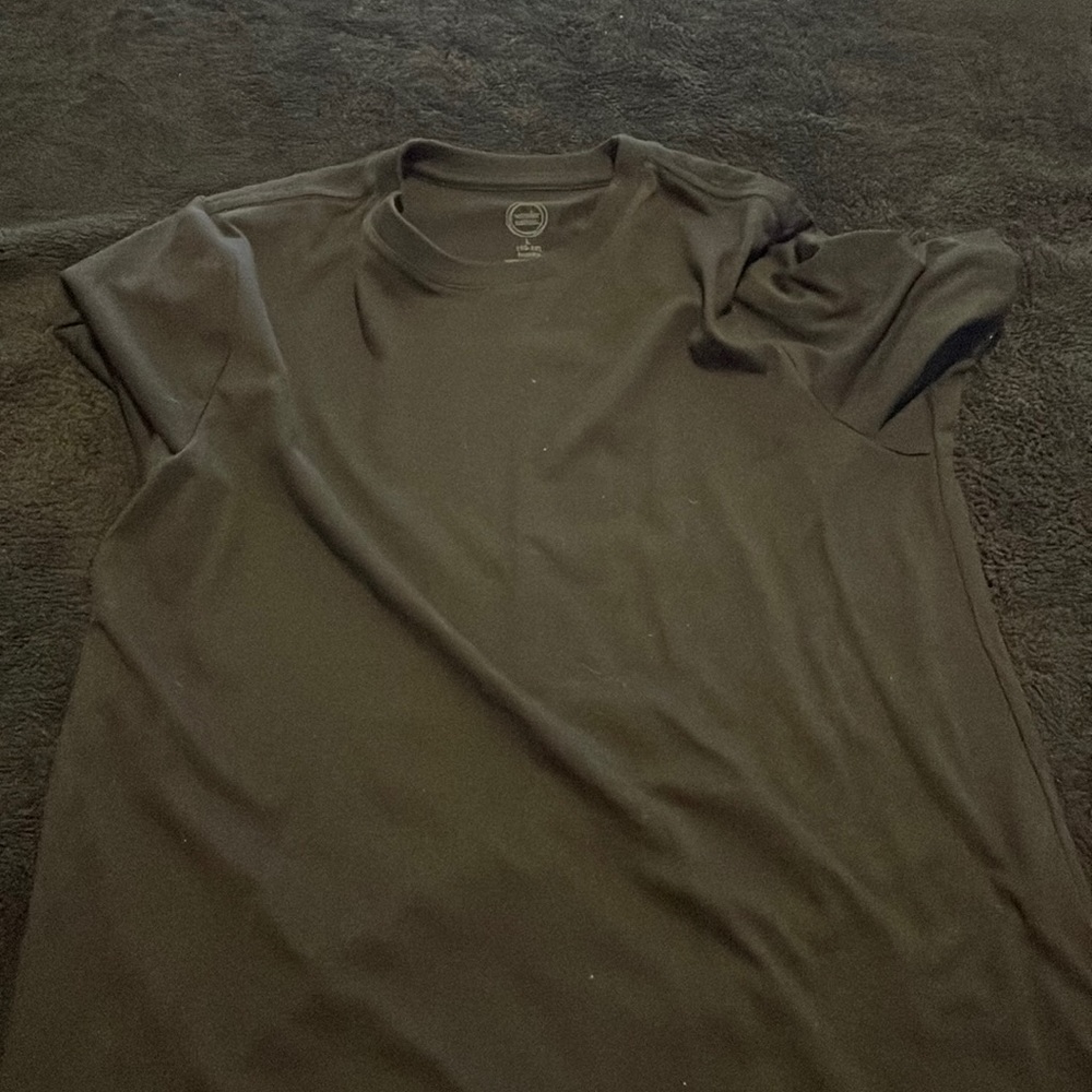 Girls plain black tee